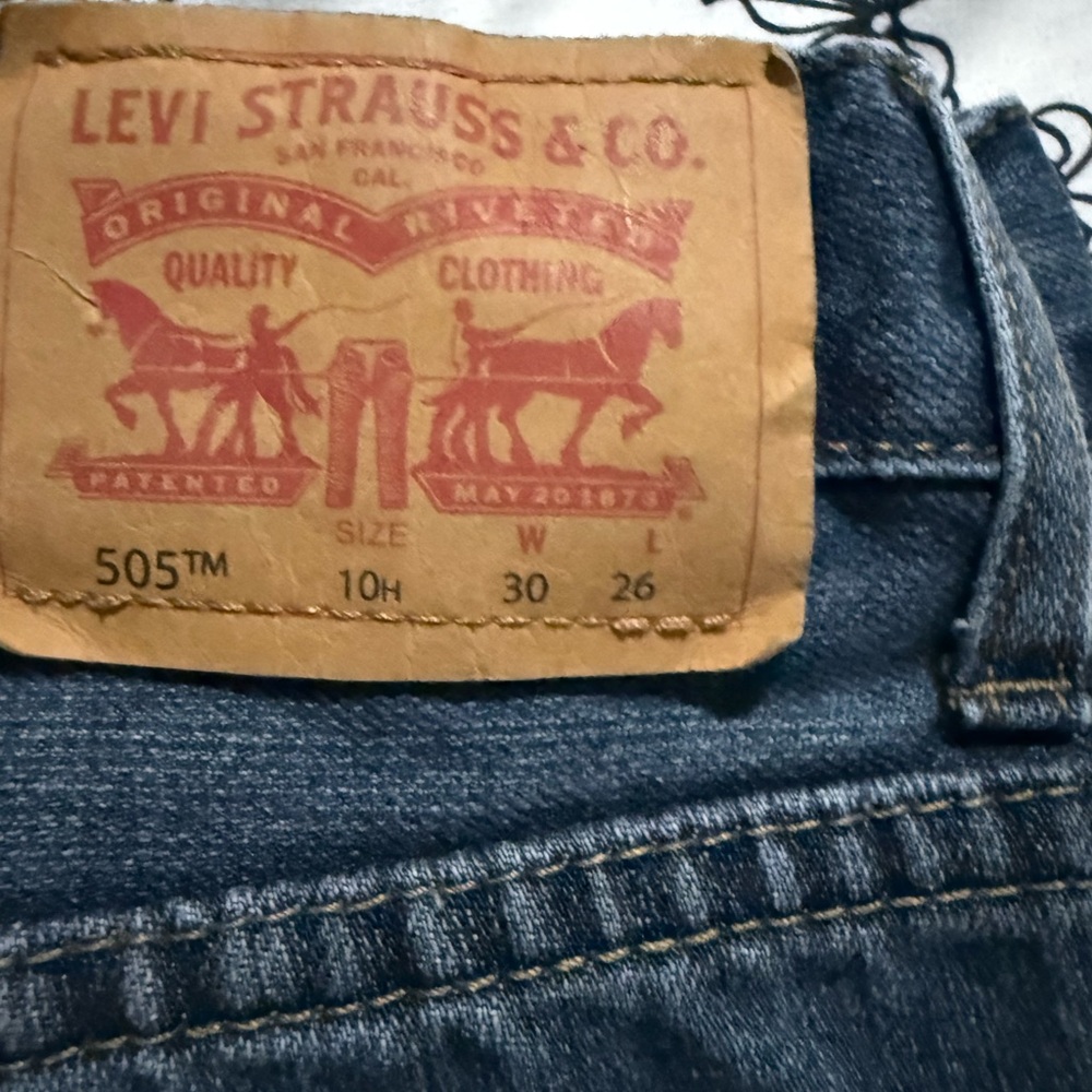 Levi's Dark Blue 505 Regular Jeans